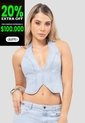 Corset Mujer Azul Claro Fi 112379 de Formas Intimas
