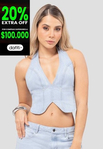 Corset Mujer Azul Claro Fi 112379 Formas Intimas