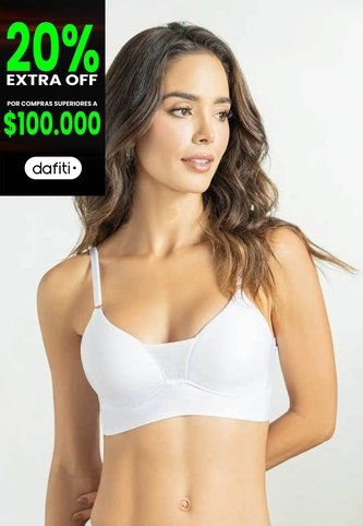 Brasier Mujer Blanco Fi 107101 Formas Intimas