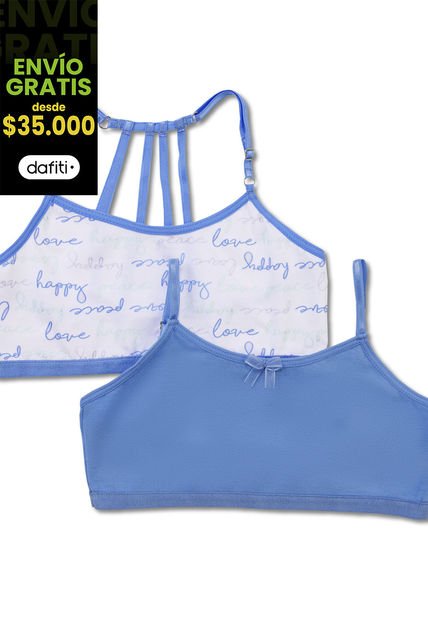 Top Paq X2 Infantil Mora Azul FI 33836