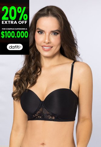 Bustier Mujer Negro Fi 110956 Formas Intimas
