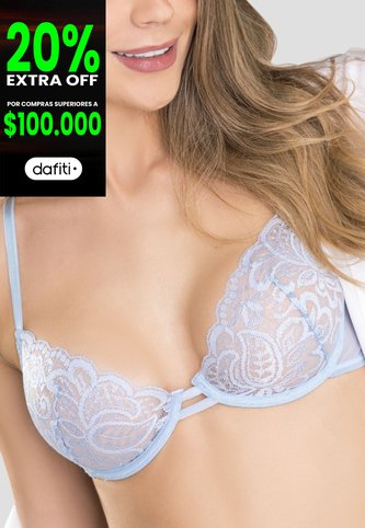 Bralette Mujer Azul Baby Fi 90727 Formas Intimas