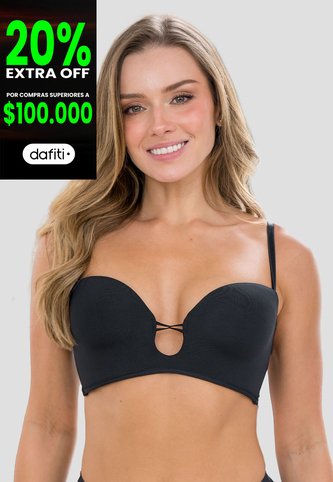 Brasier Mujer Negro Fi 109422 Formas Intimas