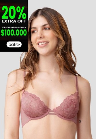 Bralette Mujer Palo De Rosa Oscuro Fi 90727 Formas Intimas