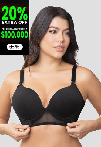 Brasier Mujer Negro Fi 103874 Formas Intimas