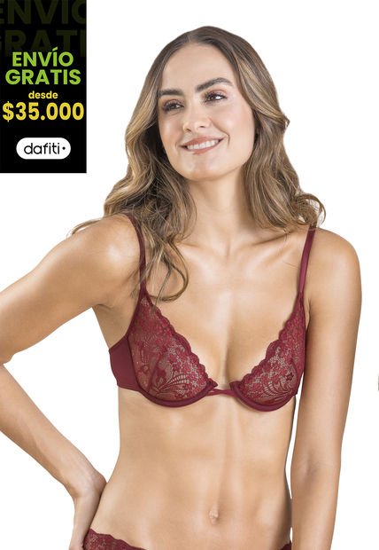 Bralette Mujer Vinotinto FI 103066