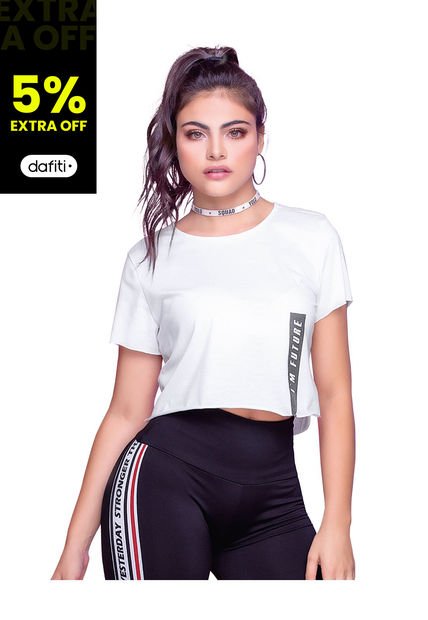 Camiseta Adulto Femenino Blanco FI