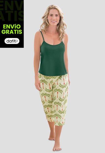 Pijama Mujer Verde Pino Fi 110110