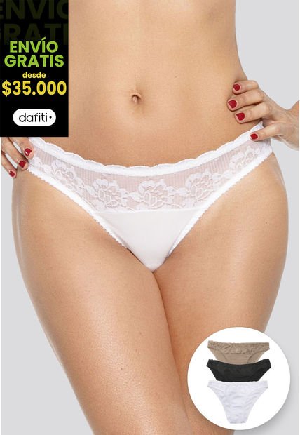 Panty Mujer Blanco FI 96634