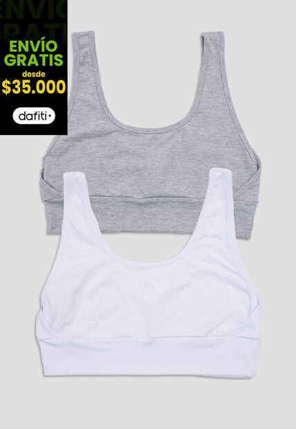 Top Paq X2 Mujer Bicolor Fi 110003