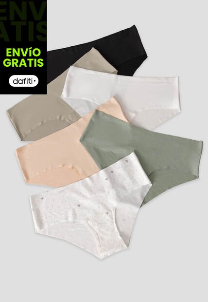 Cachetero Paq X6 Mujer Multicolor Fi 6335