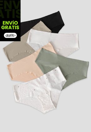 Cachetero Paq X6 Mujer Multicolor Fi 6335