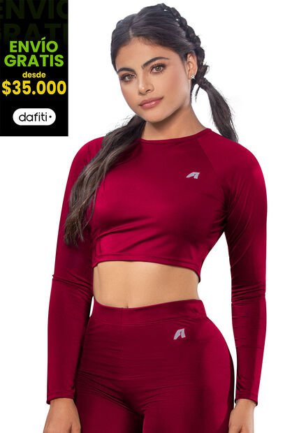 Crop Top Mujer Rojo FI 86997