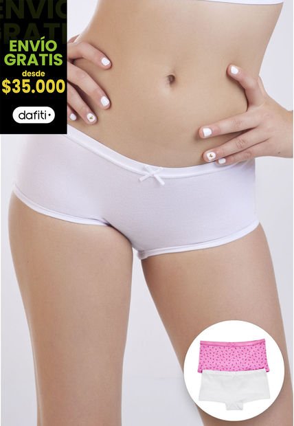 Cachetero Paq X2 Infantil Femenino Lila Tech FI 92352