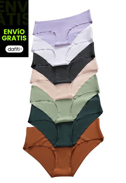 Cachetero Paq X7 Mujer Multicolor Fi 9809