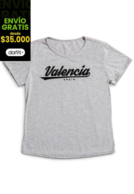 Camiseta Mujer Gris FI 34878