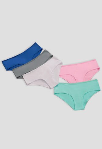 Cachetero Paq X5 Mujer Multicolor Fi 5408 Formas Intimas
