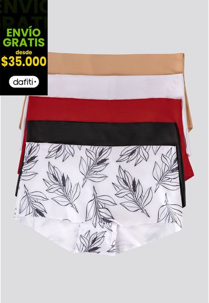Cachetero Paq X5 Mujer Multicolor FI 89792