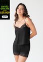 Pijama Mujer Negro Fi 106700 de Formas Intimas