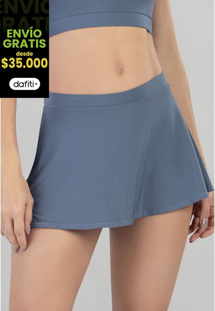 Falda Short Mujer Azul Acero FI 92903