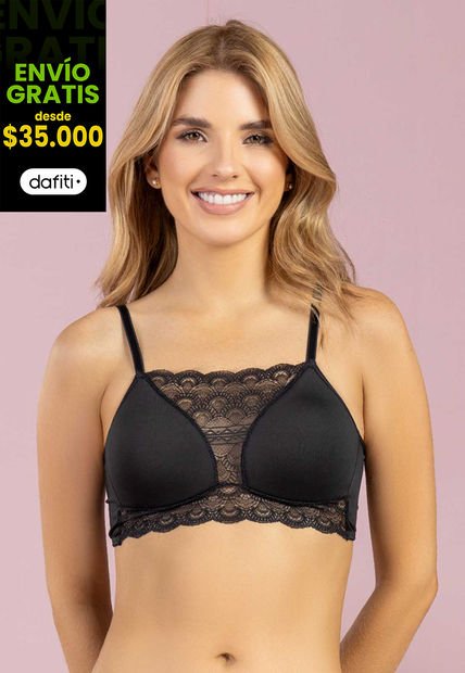 Brasier Mujer Negro FI 102508
