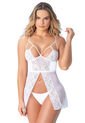 Baby Doll Vestido Mujer Blanco FI 89313 de Formas Intimas