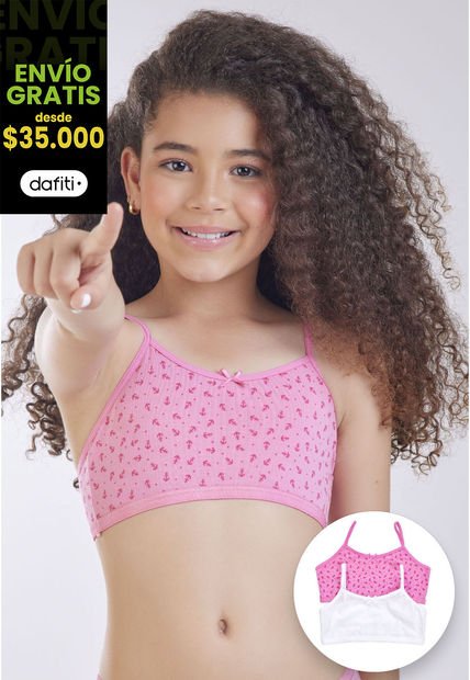 Top Paq X2 Infantil Rosado FI 96330
