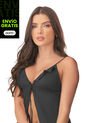Baby Doll Vestido Mujer Negro Fi 5537 de Formas Intimas