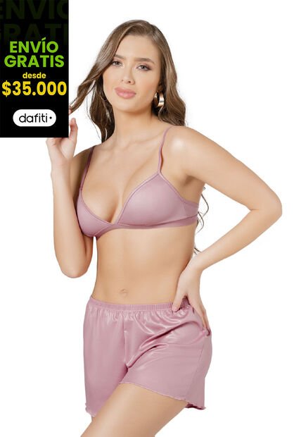 Pijama Mujer Rosa Fi 5549
