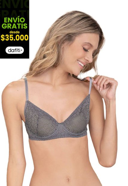 Bralette Mujer Gris Medio Fi 96973