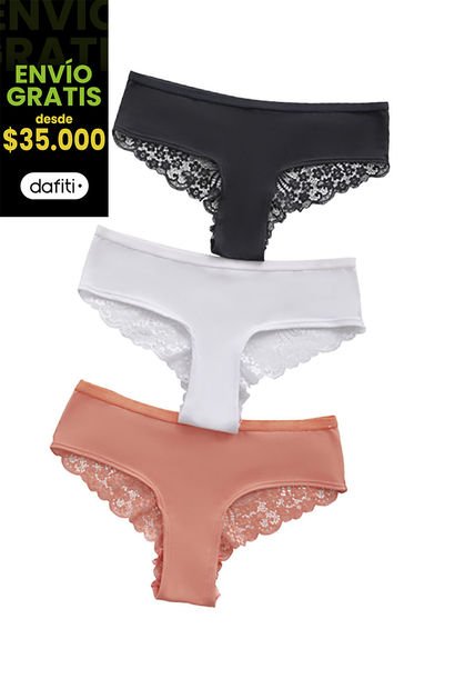 Cachetero Paq X3 Mujer Multicolor FI 32864