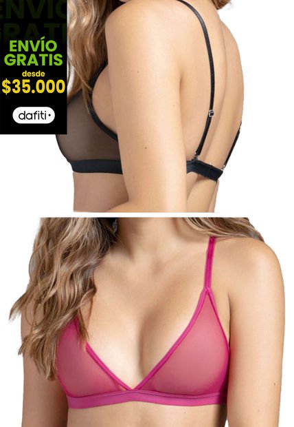 Bralette Paq X2 Mujer Multicolor Fi 32954