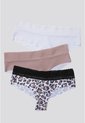 Cachetero Paq X3 Mujer Rosa Malva/Blanco/Estampado FI 96631 de Formas Intimas