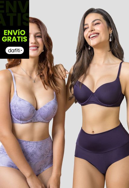 Brasier Paq X2 Mujer Bicolor Fi 105911