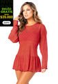Baby Doll Vestido Mujer Rojo Fi 33567 de Formas Intimas