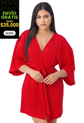 Kimono Mujer Rojo Fi 33542