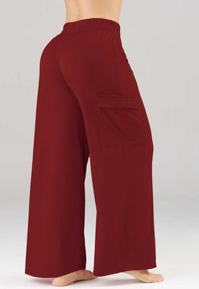 Pantalón Sudadera Mujer Rojo FI 8618