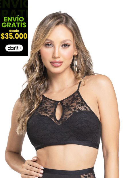 Brasier Mujer Negro Fi 100942