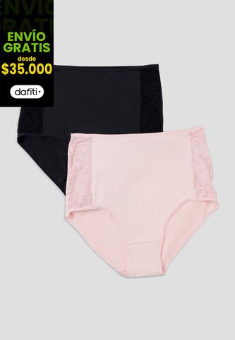 Cachetero Paq X2 Mujer Multicolor Fi 103350 Formas Intimas