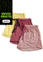 Short Mujer Paq X3 Multicolor FI 9594 de Formas Intimas