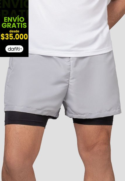 Pantaloneta Hombre Gris Medio Fi 106411