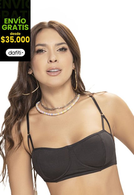 Brasier Mujer Negro Fi 235