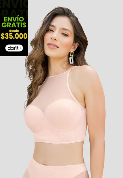 Bustier Mujer Rosa Fi 100373