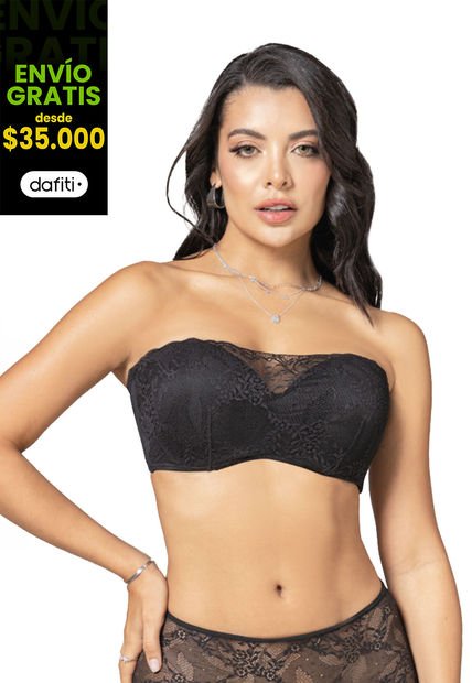 Brasier Mujer Negro Fi 101488
