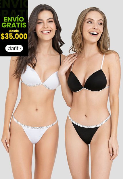 Brasier Paq X2 Mujer Multicolor Fi 104715