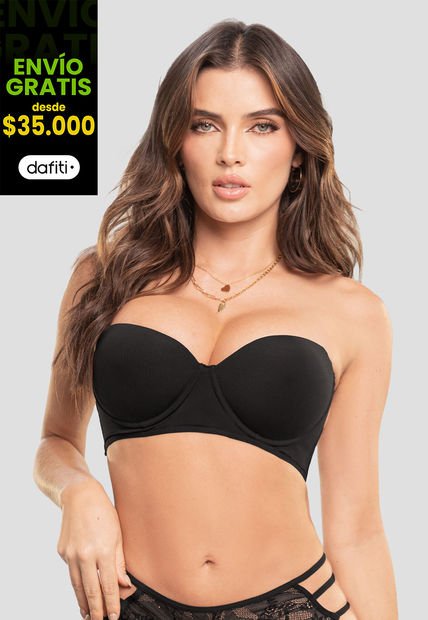 Brasier Mujer Negro Fi 103866