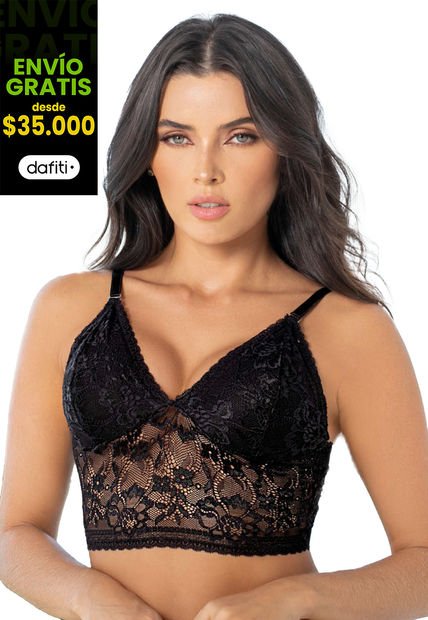 Corset Mujer Negro Fi 33568