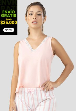 Camisilla Interior Mujer Rosa FI 100349