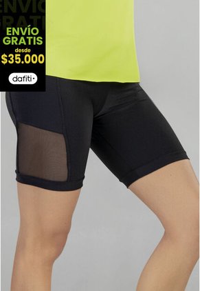 Short Mujer Negro Cross FI 93479