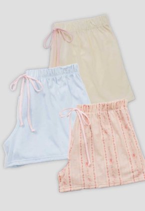 Short Paq X3 Mujer Multicolor Fi 115920